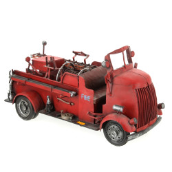 Camion de pompiers en tôle L. 45 x H. 2