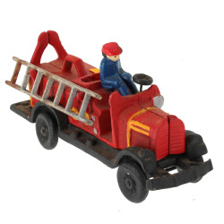 Camion de pompiers en fonte