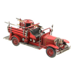 Camion de pompier vintage L. 35 x H. 15 