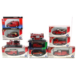 POMPIERS - Lot de 10 véhicules 1:43 en B