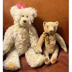 2 ours en peluche: un petit ours ancien 