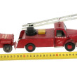 3 véhicules de pompiers en tôle L. 20 à 