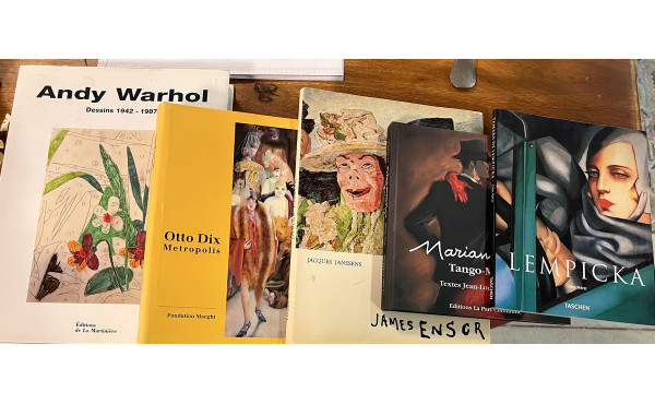 ART - Lot de livres dont "Andy Warhol de