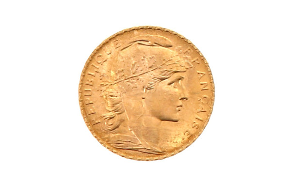 Pièce de 20 f or au Coq et Marianne