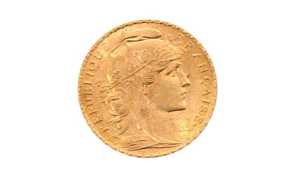 Pièce de 20 f or au Coq et Marianne