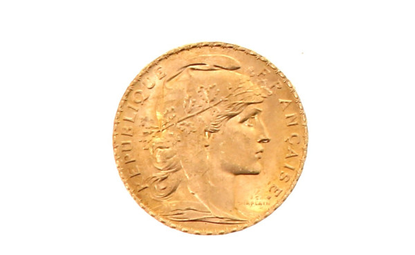 Pièce de 20 f or au Coq et Marianne