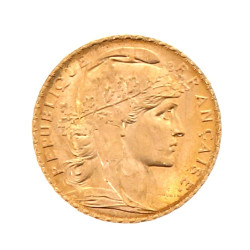 Pièce de 20 f or au Coq et Marianne