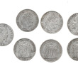 Lot de 7 pièces de 5 F écu XIXème (6 fra