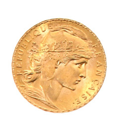 Pièce de 20 f or au Coq et Marianne