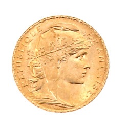 Pièce de 20 f or au Coq et Marianne