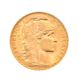 Pièce de 20 f or au Coq et Marianne