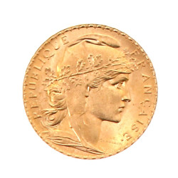 Pièce de 20 f or au Coq et Marianne