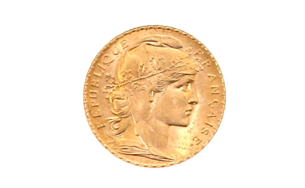 Pièce de 20 f or au Coq et Marianne