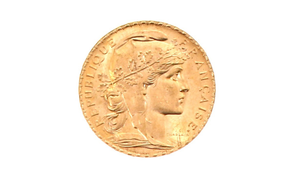 Pièce de 20 f or au Coq et Marianne