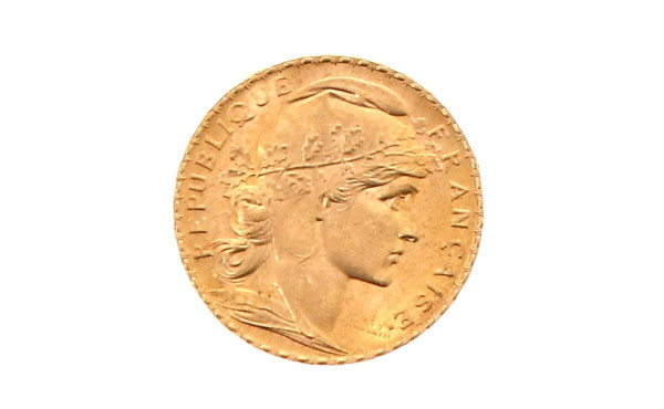 Pièce de 20 f or au Coq et Marianne