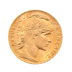 Pièce de 20 f or au Coq et Marianne