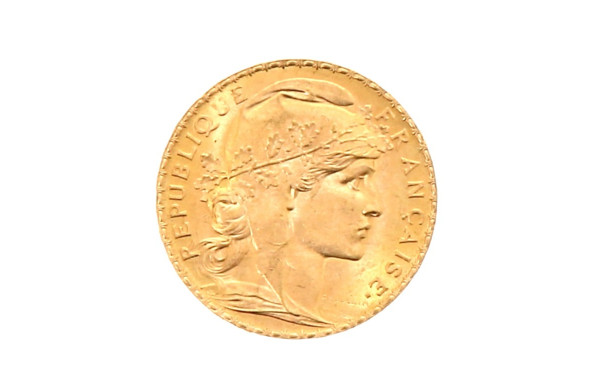 Pièce de 20 f or au Coq et Marianne