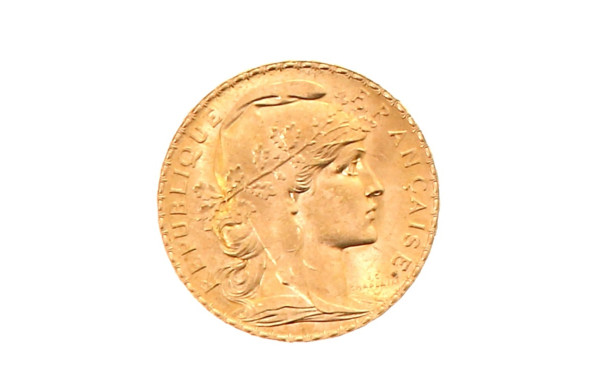 Pièce de 20 f or au Coq et Marianne