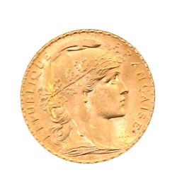 Pièce de 20 f or au Coq et Marianne