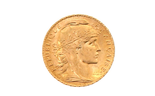 Pièce de 20 f or au Coq et Marianne