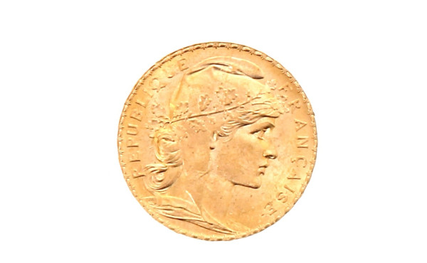 Pièce de 20 f or au Coq et Marianne