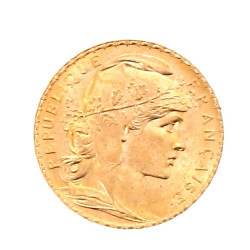 Pièce de 20 f or au Coq et Marianne