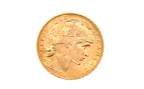 Pièce de 20 f or au Coq et Marianne