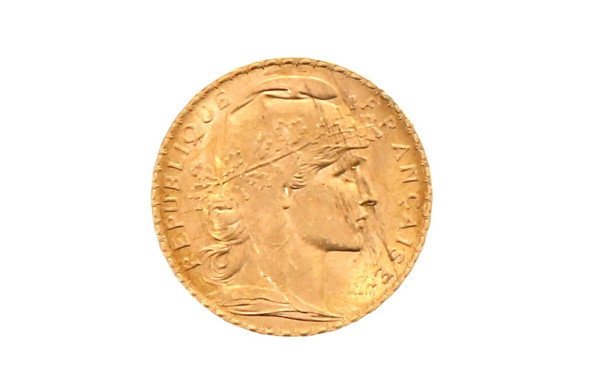 Pièce de 20 f or au Coq et Marianne