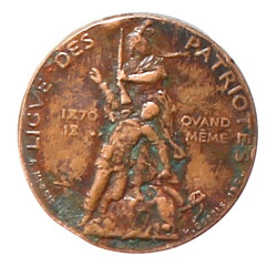 LIGUE DES PATRIOTES 1882 - jeton en bron