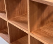Meuble étagère en teck massif chevillé p