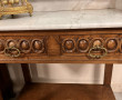 Table de toilette ancienne, plateau marb
