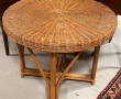 Table basse en rotin diam 70 cm