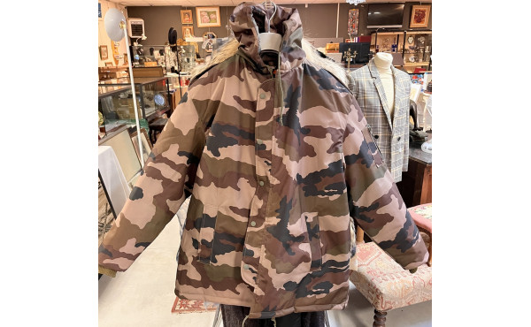 Parka synthétique camouflage militaire X