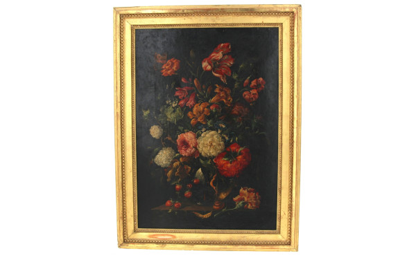 Ecole Française Xxème "Bouquet de fleurs