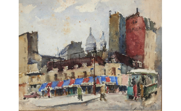 Ecole Française années 40 "Animation But