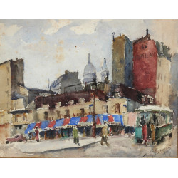 Ecole Française années 40 "Animation But