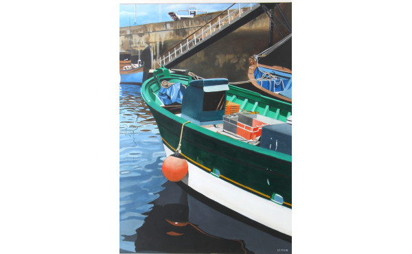 P. LE VEN (Xxè-XXIè) "Le chalutier", gou