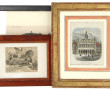 Lot de 12 petits tableaux et gravures, d