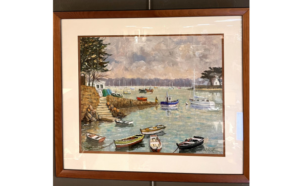 Robert Le RHUN (1936-2006) "Sainte Marin