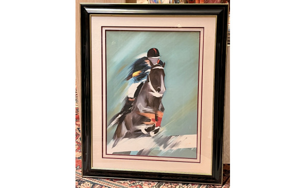 Victor SPAHN (1949) "Saut d'obstacle", l