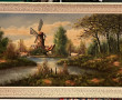 Ecole Xxe "Moulin" huile sur toile 100 x