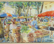 Pierre MAURY (Xxème) "Scène de marché en