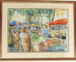 Pierre MAURY (Xxème) "Scène de marché en