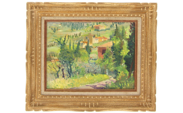 Alain GRAVIE (Xxè-Xxè) "Paysage de Fiéso