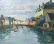 Maurice NEVEU (Xxème) "Vue de Quimper", 