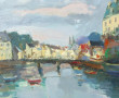 Maurice NEVEU (Xxème) "Vue de Quimper", 