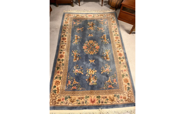 CHINE - Grand tapis chinois en laine à d