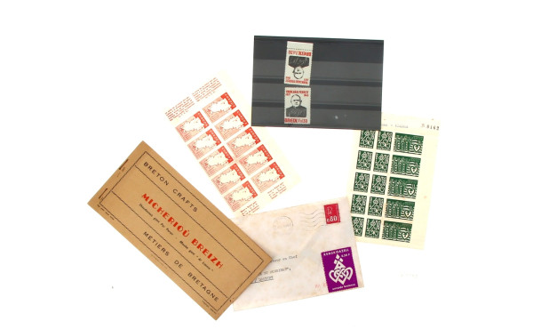 BRETAGNE - Lot de vignettes en feuillets