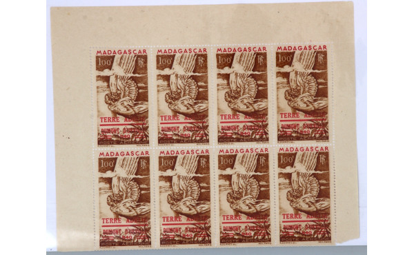 TAAF - Bloc de 8 TP Poste aérienne n°1 M