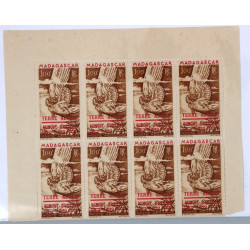 TAAF - Bloc de 8 TP Poste aérienne n°1 M